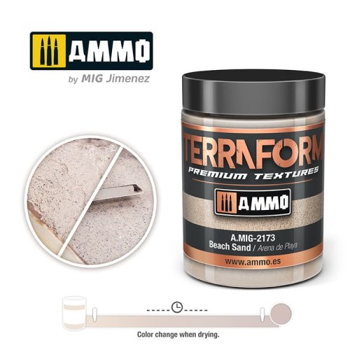 Go to product Ammo Mig 2173 - Beach Sand - Terraform Premium Textures 100 ml