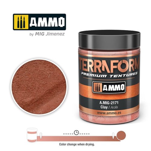 Go to product Ammo Mig 2171 - Clay - Terraform Premium Textures 100 ml