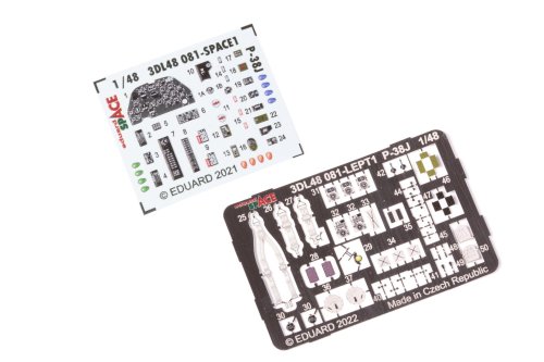 Go to product Eduard 3DL48081 - 1:48 P-38J Space 3D Decals + PE