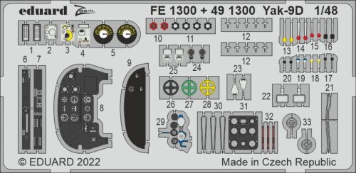 Go to product Eduard FE1300 - 1:48 Yak-9D