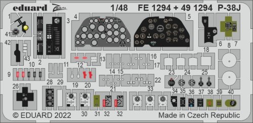 Go to product Eduard FE1294 - 1:48 P-38J