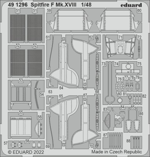 Go to product Eduard 491296 - 1:48 Spitfire F Mk.XVIII