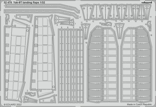 Go to product Eduard 32478 - 1:32 Yak-9T landing flaps