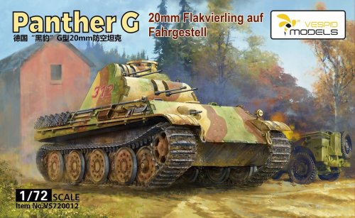 Go to product Vespid Models VS720012 - 1:72 20mm Flakvierling auf Panther G Fahrgestell