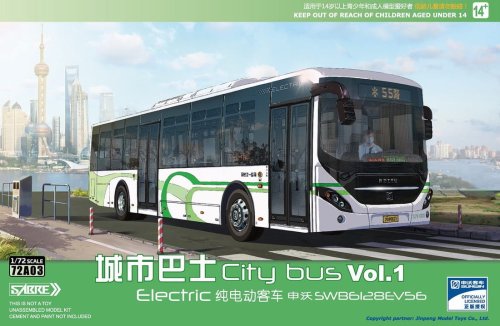 Go to product Sabre 72A03 - 1:72 Electric Citybus Shenwo SWB6128EV56