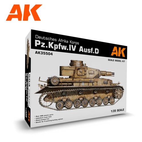 Go to product AK Interactive 35504 - 1:35 Pz.Kpfw.IV Ausf.D Deutsches Afrika Korps