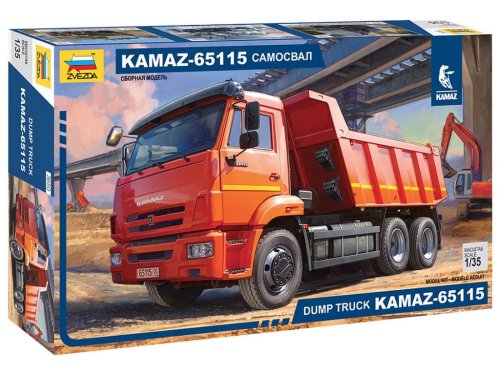 Go to product Zvezda 3650 - 1:35 Kamaz 65115 Dump Truck