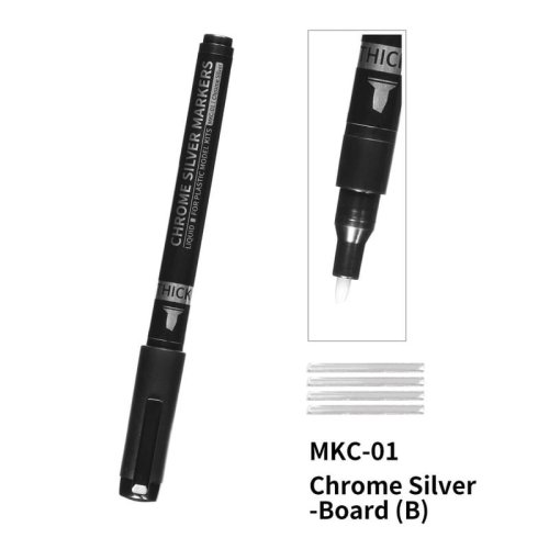Go to product DSPIAE MKC-01 - Paint marker Chrome Silver Thick