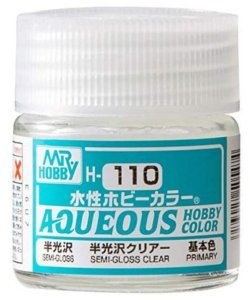 Mr.Hobby - Aqueous Hobby Color H110 Premium Clear  Semi-Gloss 10 ml