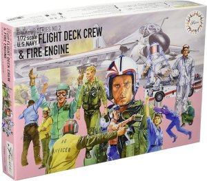 Fujimi 723464 - 1:72 FDC-2 U.S. Navy Flight Deck Crew & Fire Engine