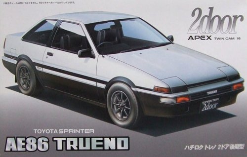 Go to product Fujimi 046488 - 1:24 ID-57 Toyota Sprinter AE86 TRUENO 2door APEX Twin Cam 16