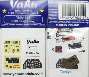 Yahu YMA4915 - 1:48 P-38 L Lightning instrument panel