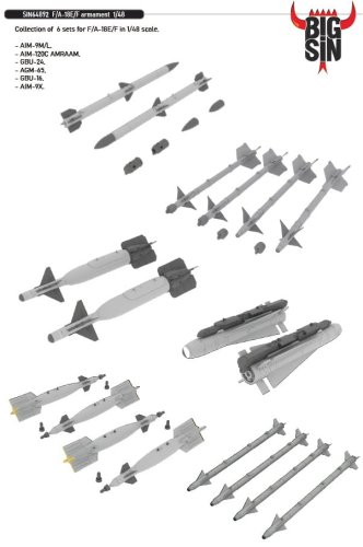 Go to product Eduard SIN64892 - 1:48 F/A-18E/F armament