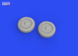 Eduard 672300 - 1:72 F4F wheels late w/rims Print 3D
