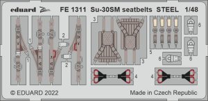 Eduard FE1311 - 1:48 Su-30SM seatbelts - Steel