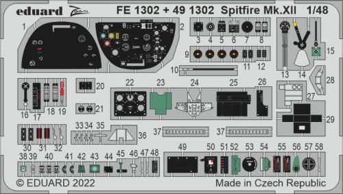 Go to product Eduard FE1302 - 1:48 Spitfire Mk.XII