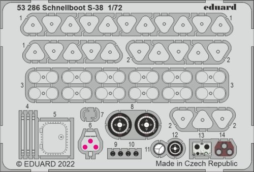Go to product Eduard 53286 - 1:72 Schnellboot S-38