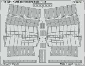 Eduard 481091 - 1:48 A6M3 Zero landing flaps