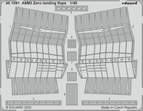 Go to product Eduard 481091 - 1:48 A6M3 Zero landing flaps