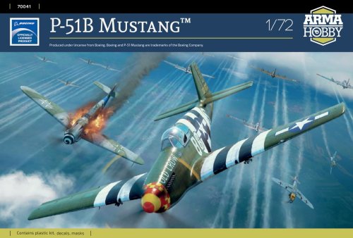 Go to product Arma Hobby 70041 - 1:72 Mustang P-51B