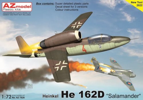 Go to product AZ Model AZ 7826 - 1:72 Heinkel He 162D Salamander