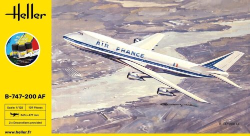 Go to product Heller 56459 - 1:125 Boeing B-747-200 Air France model set