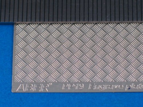 Go to product ABER PP19  - 1:24 Engrave plate (140 x 77 mm) - modern type 5x5 strap (1:24/25 scale)