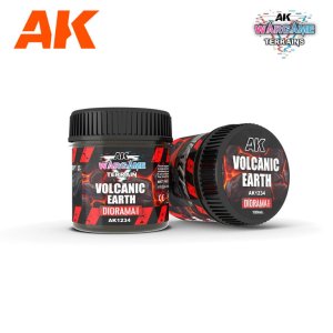 AK Interactive 1234 - Wargame Terrain Volcanic Earth 100 ml masa do dioram