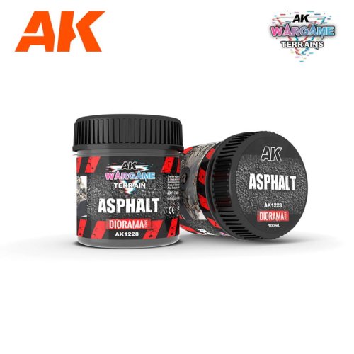 Go to product AK Interactive 1228 - Wargame Terrain Asphalt 100 ml masa do dioram