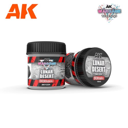 Go to product AK Interactive 1224 - Wargame Terrain Lunar Desert 100 ml masa do dioram