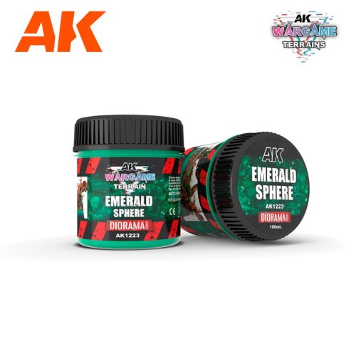 Go to product AK Interactive 1223 - Wargame Terrain Emerald Sphere 100 ml masa do dioram