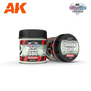 AK Interactive 1219 - Wargame Terrain Shadow Soil 100 ml masa do dioram