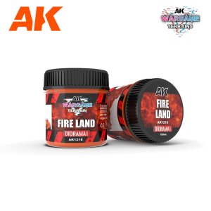 AK Interactive 1218 - Wargame Terrain Fire  Land 100 ml masa do dioram