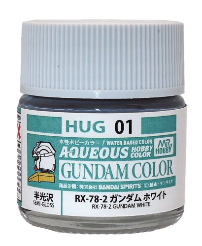 Go to product Mr.Hobby HUG01 - Aqueous Hobby Color RX-78-02 Gundam White 10 ml