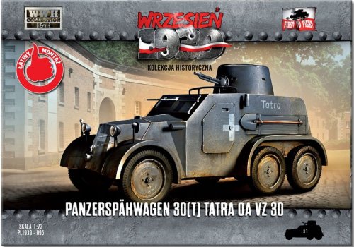 Go to product First to Fight 095 - September 1939 - 1:72 Panzerspähwagen 30(t) Tatra OA vz 30 - magazine with a model kit