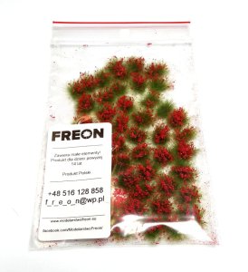 Freon KWC - Flower tufts - red - height 5-7 mm