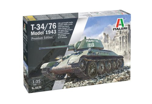 Go to product Italeri 6570 - 1:35 T-34/76 Model 1943 Early Version Premium Edition