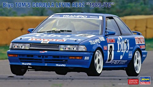Go to product Hasegawa 20579 - 1:24 Biyo Tom's Corolla Levin AE92 1989 JTC