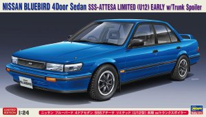 Hasegawa 20562 - 1:24 Nissan Bluebird 4Door Sedan SSS-Attesa Limited U12 Early w/Trunk Spoiler