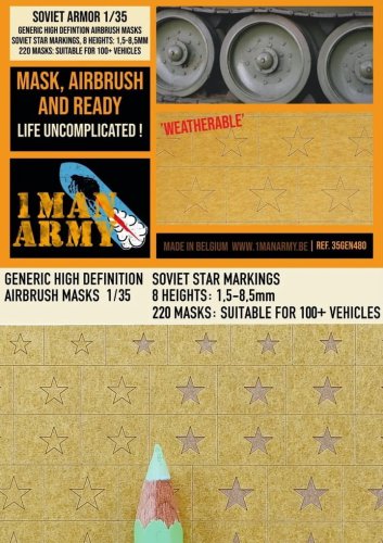 Go to product 1 Man Army 35GEN480 - 1:35 Soviet Star Markings masks