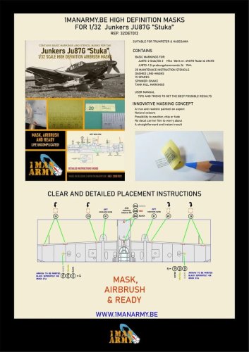 Go to product 1 Man Army 32DET012 - 1:32 Junkers JU87 Stuka masks