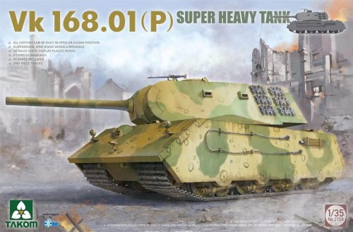 Go to product Takom 2158 - 1:35 VK 168.01 (P) Super Heavy Tank