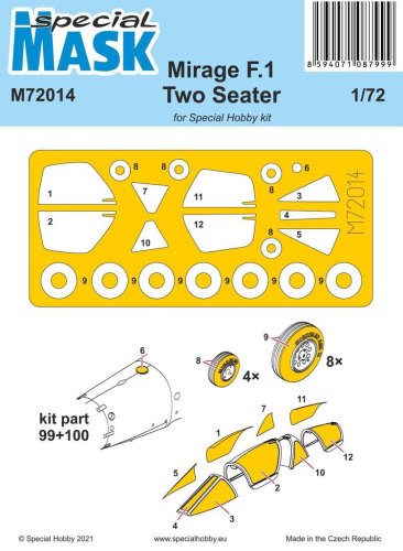 Go to product Special Hobby M72014 - 1:72 Mirage F.1 Two Seater