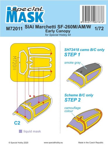 Go to product Special Hobby M72011 - 1:72 SIAI Marchetti SF-260M/AM/W Early