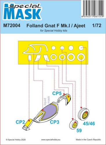 Go to product Special Hobby M72004 - 1:72 Folland Gnat F Mk.I / Ajeet