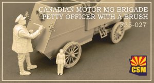 Copper State Models CSM F35027 - 1:35 Canadian Motor MG Brigade Petty Officer With A Brush
