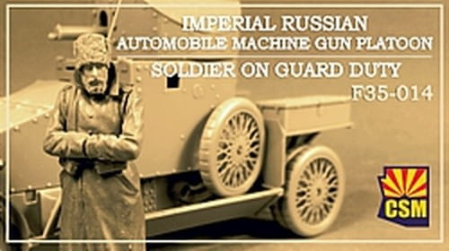 Go to product Copper State Models CSM F35014 - 1:35 Imperial Russian Automobile Machine Gun Platoon Soldier On Guard Duty