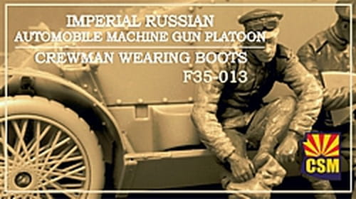 Go to product Copper State Models CSM F35013 - 1:35 Imperial Russian Automobile Machine Gun Platoon Crewman Wearing Boots
