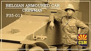 Copper State Models CSM F35011 - 1:35 Belgian Armoured Car Crewman