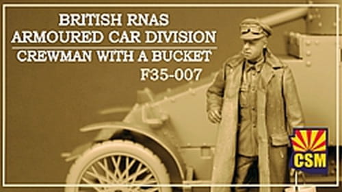 Go to product Copper State Models CSM F35007 - 1:35 British RNAS Armoured Car Division Crewman With A Bucket